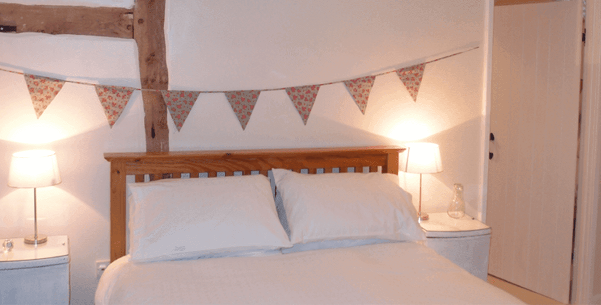 Double Bedroom at Upper Heath Self Catering Farm Cottage in Craven Arms Shropshire, UK